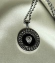 Versace Gurmet Detaylı Madalyon Gümüş Kolye